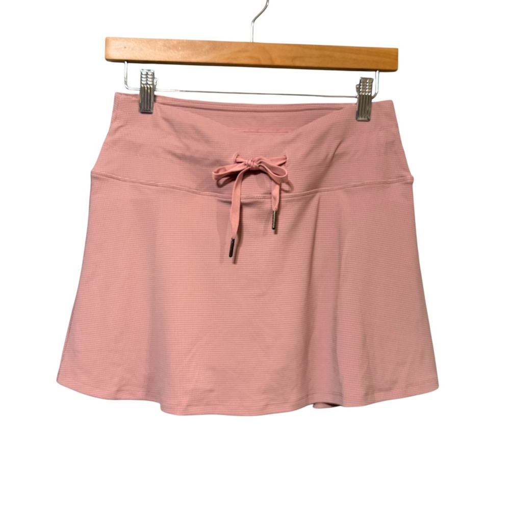 Leapstride Women Pink Athletic Skort Built-in Shorts Drawstring Size S NWT